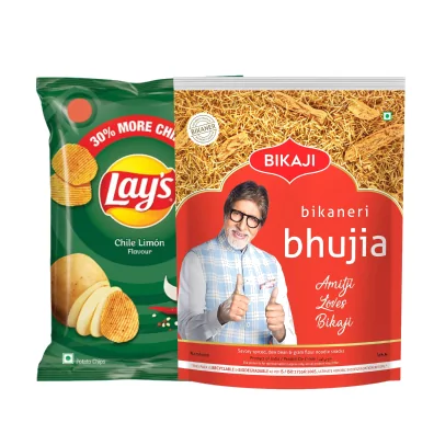 Namkeens and Chips stocked on Karta